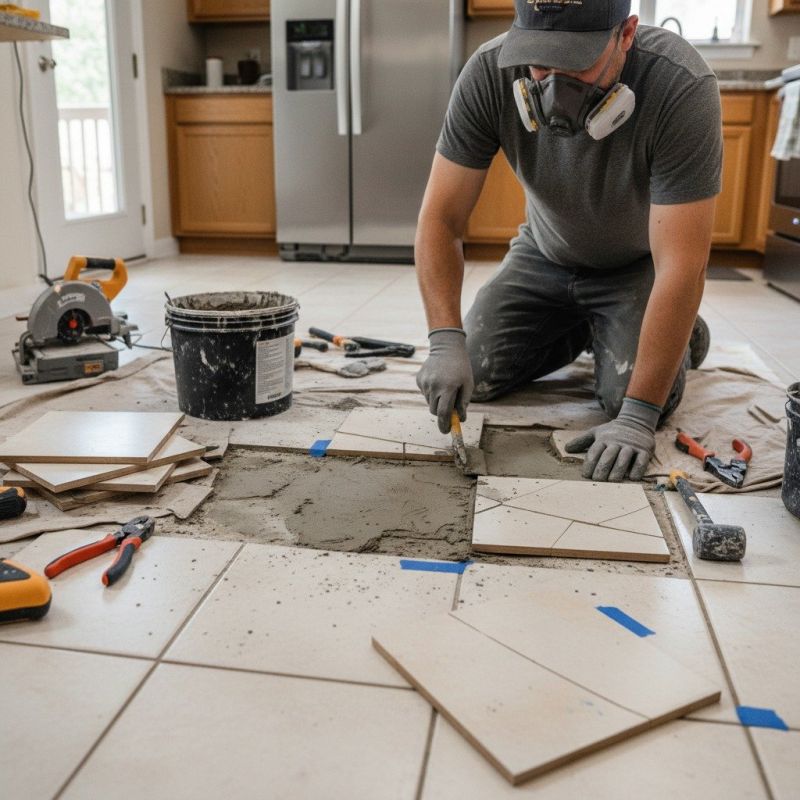 Kitchen Tile Repair
